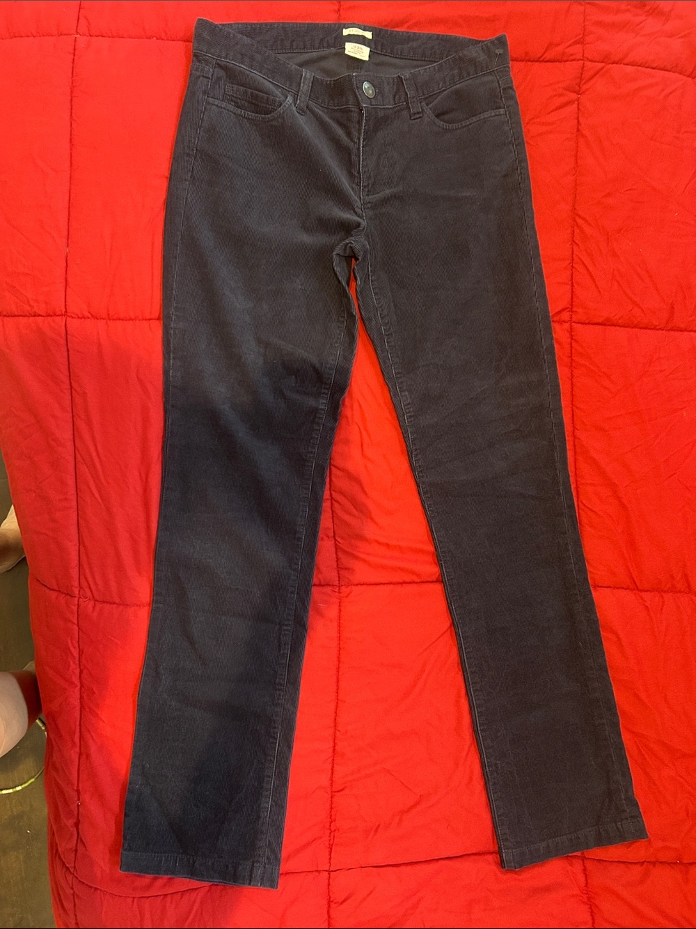 J.Crew Matchstick Corduroy | 27S | Navy Blue | Slim Fit